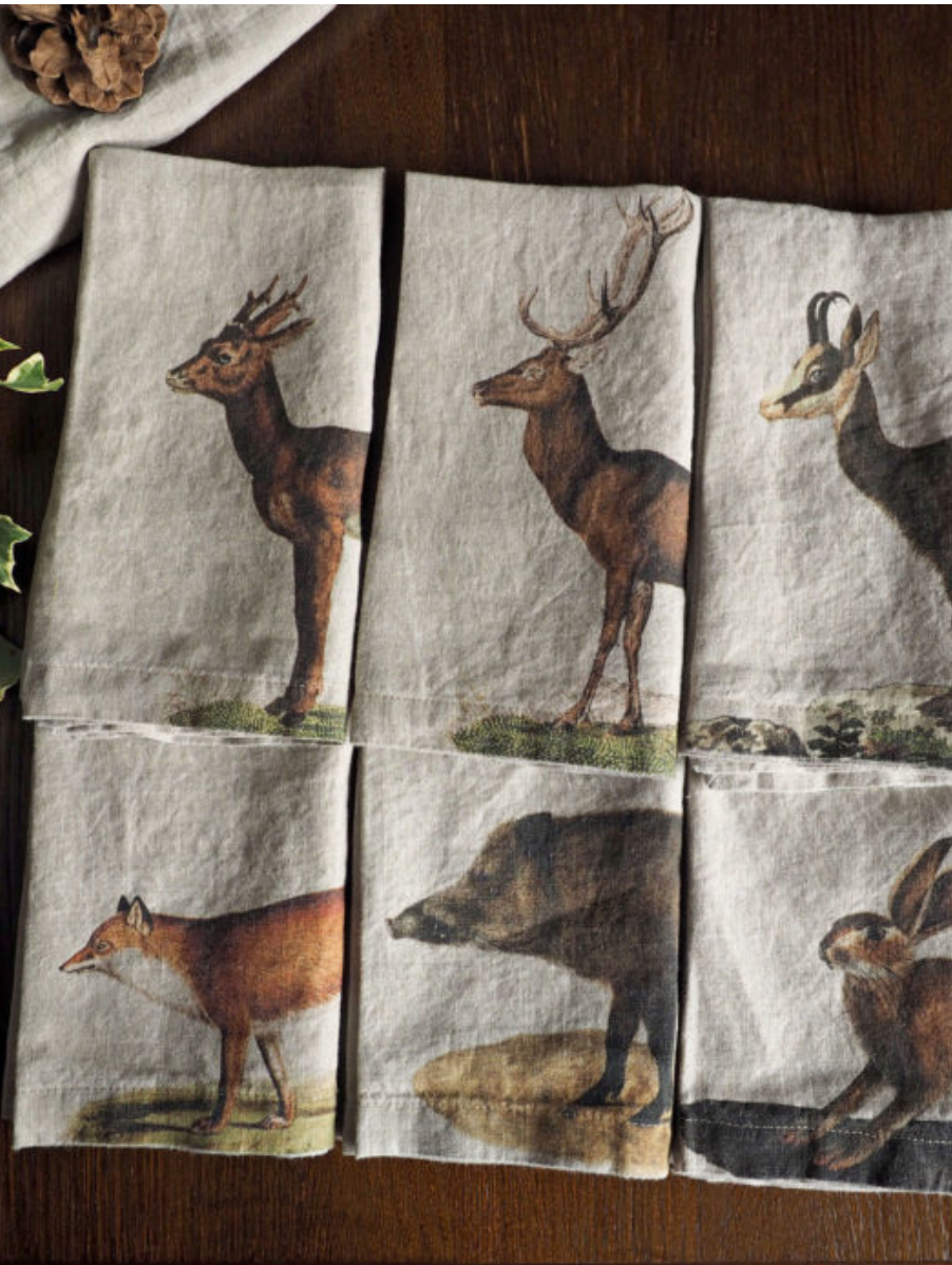 Napkins WILD ANIMALS / 6-pack MIX