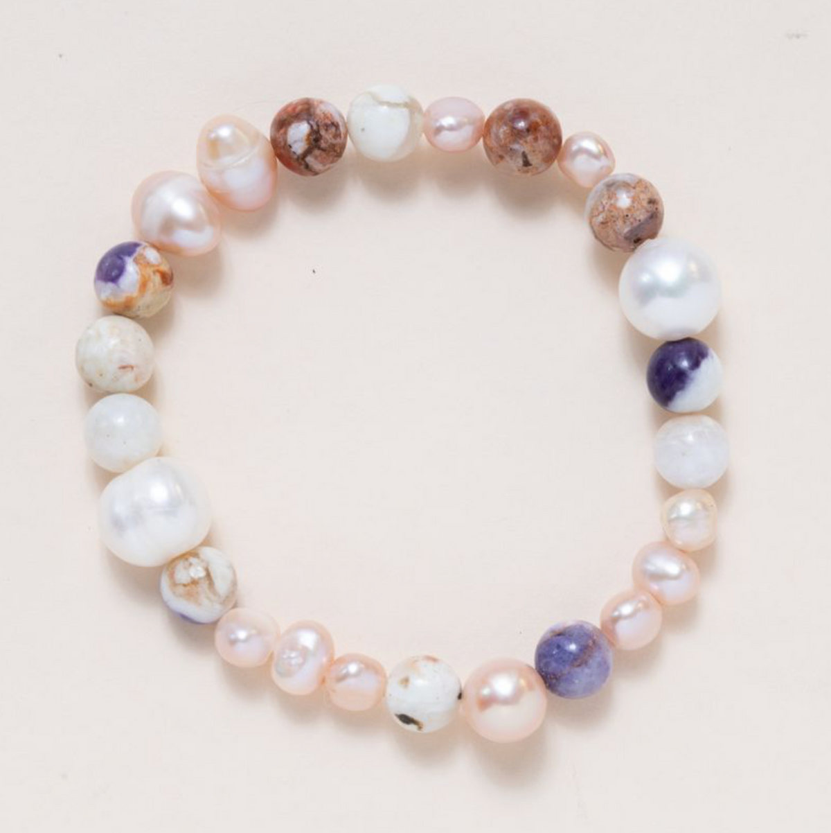 Precious Pearls & Peruvian Opal Bracelet
