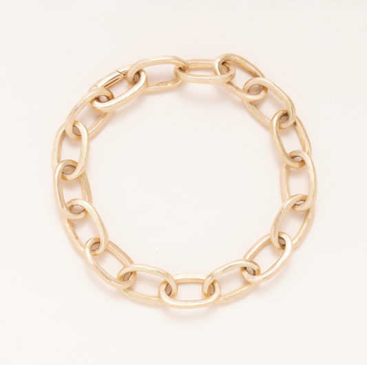 18K Solid Gold Link Bracelet