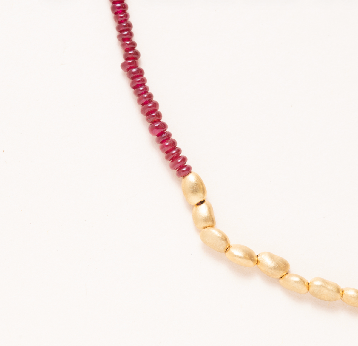 Ruby Beaded Necklace