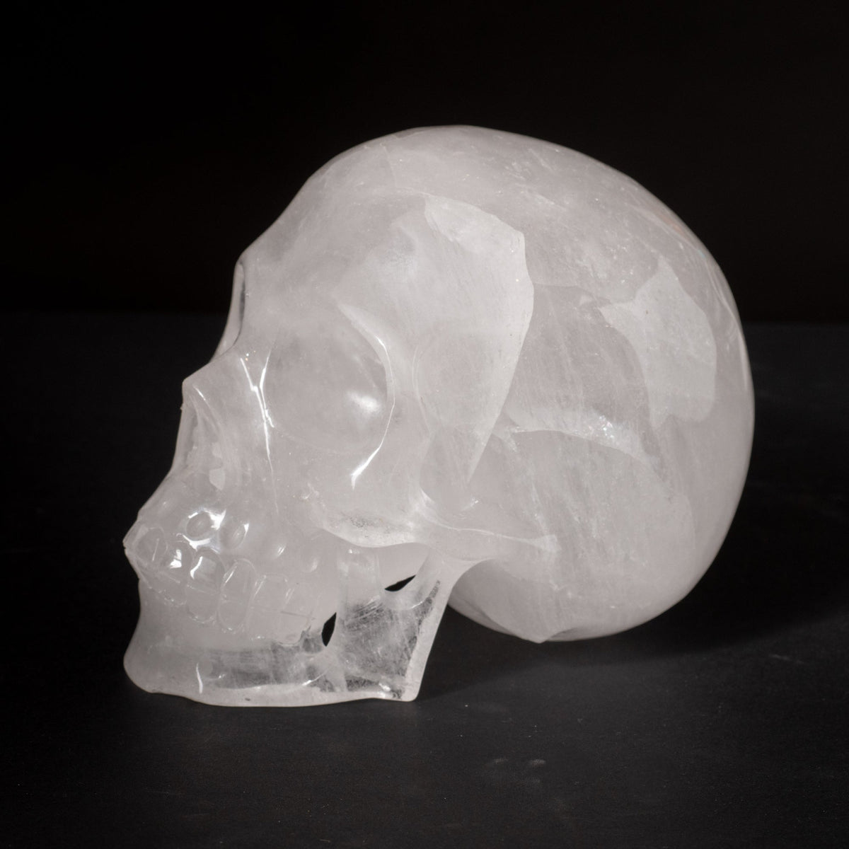7" Clear Quartz Skull