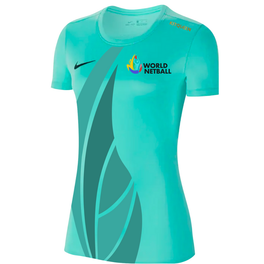 World Netball - Nike Women's Training Shirt - Hyper Turq