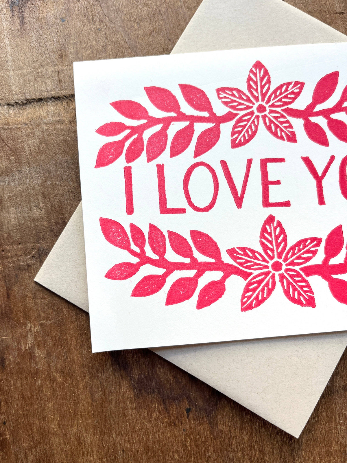 "I Love You," Greeting Card