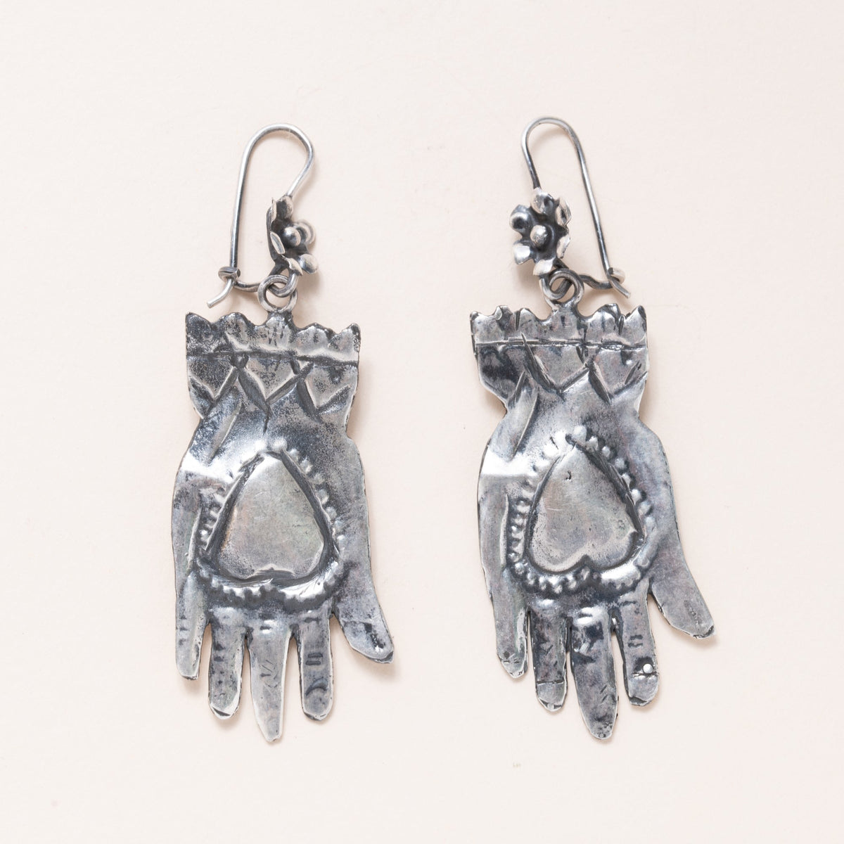 Silver Hand Earrings