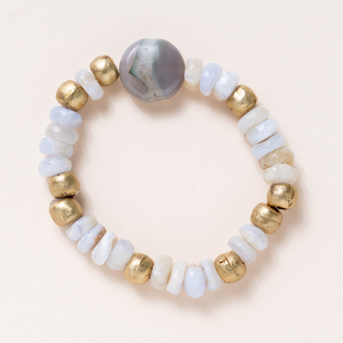 Brass, Moonstone & Amethyst