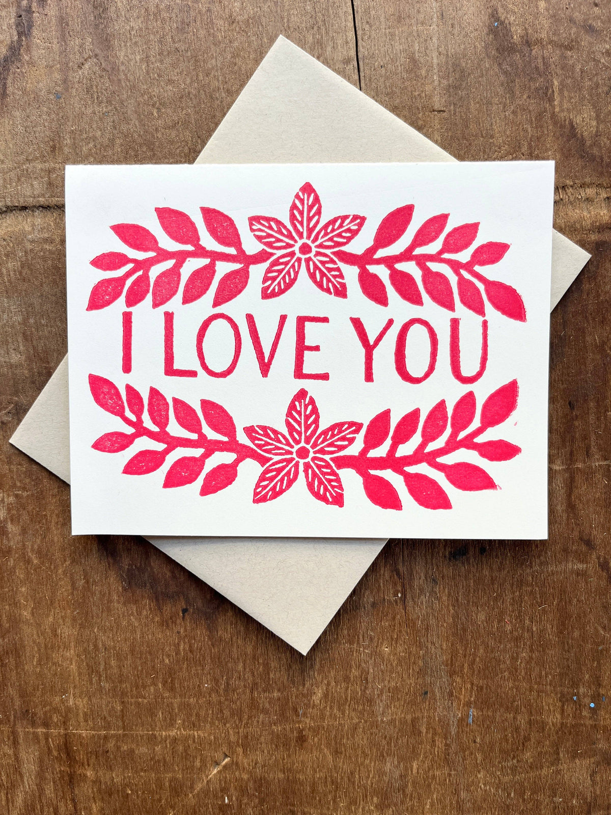 "I Love You," Greeting Card