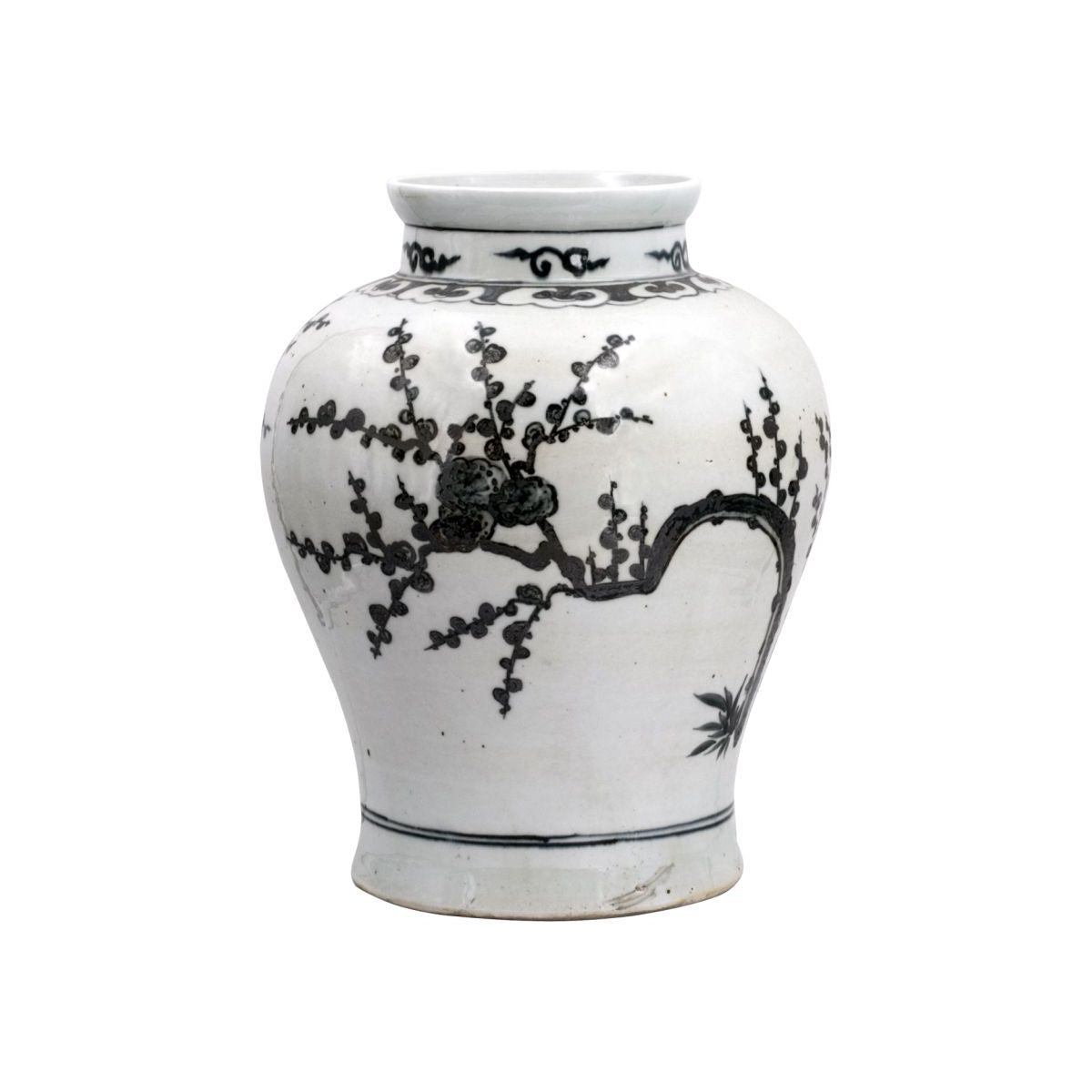 Yuan Blue and White Plum Jar