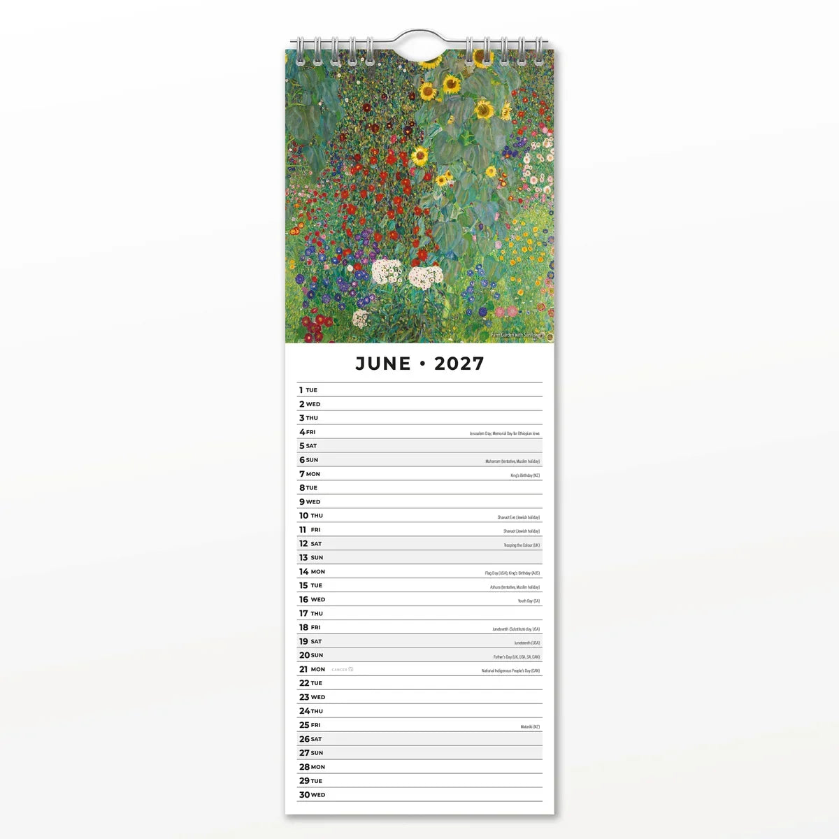 2027 Slimline Calendar Klimt (RR272039)